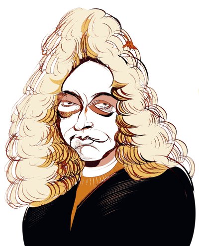 Johann Joseph Fux, Austrian Composer (Caricature) by Neale Osborne